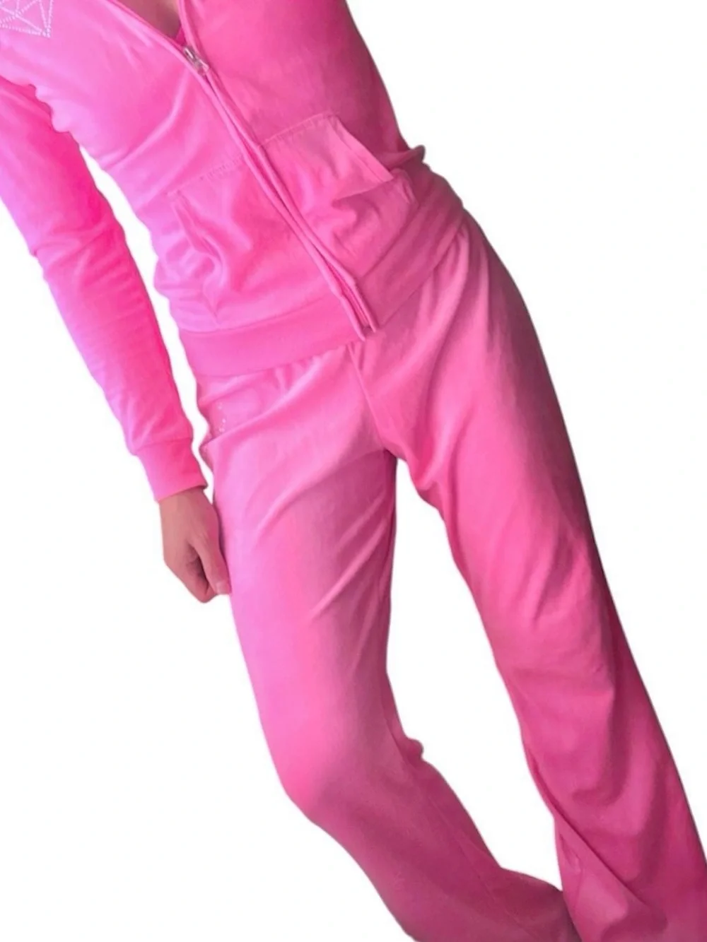 Hot Pink Velour Pants / Set